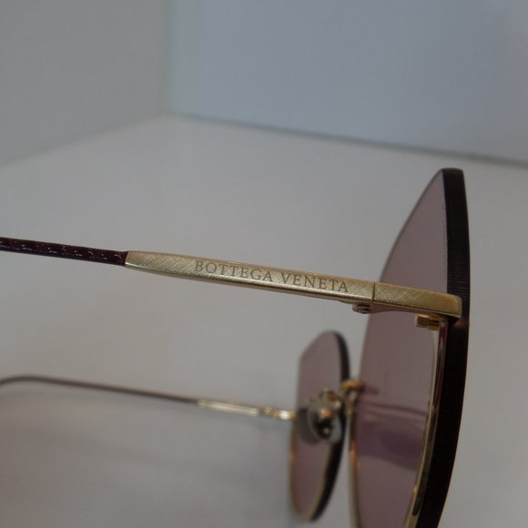 BOTTEGA VENETA Made Italy BV02045 004 New Elegant Sunglasses Purple Colored Lens - Picture 14 of 15